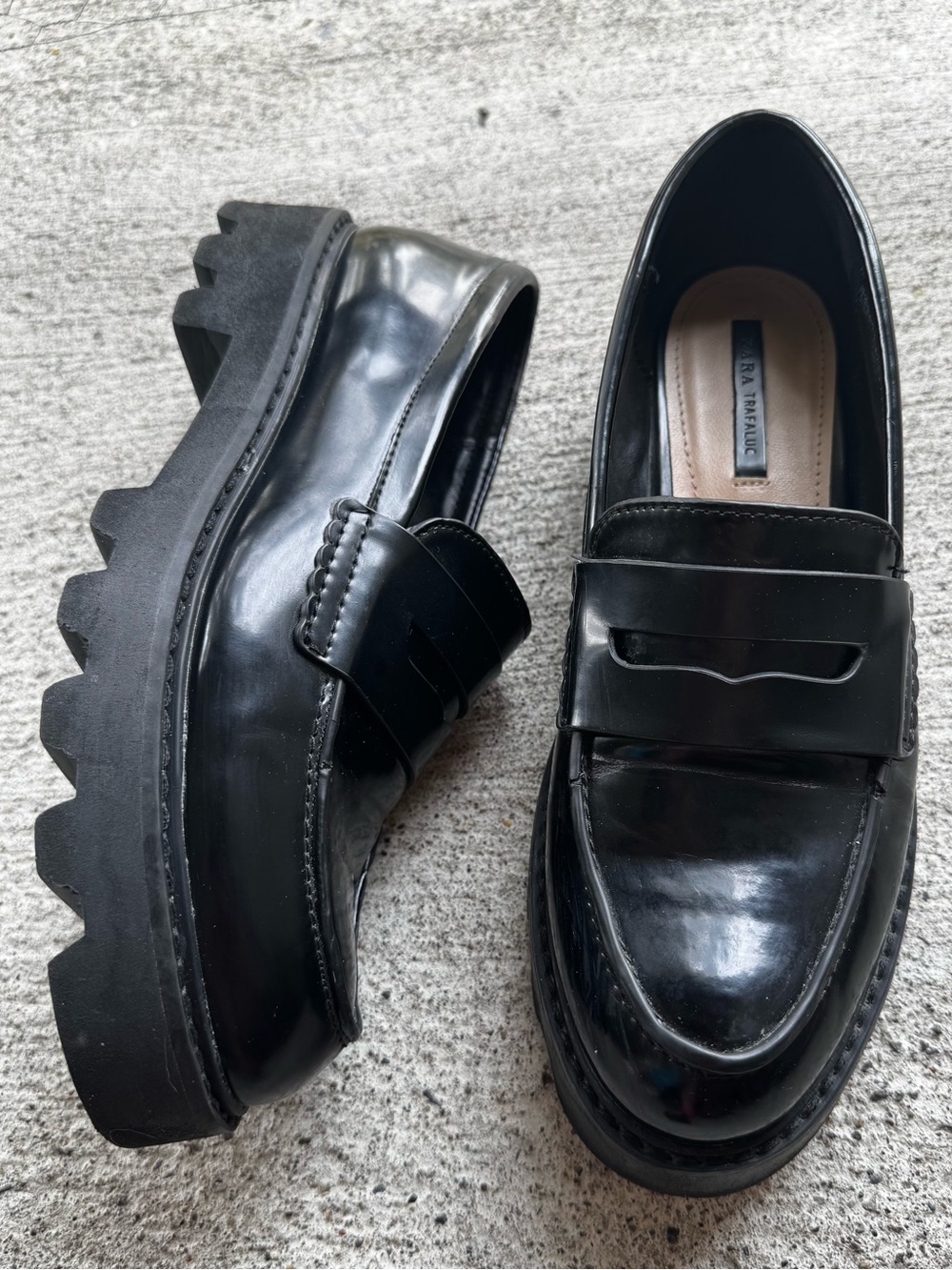 Zara chunky loafers